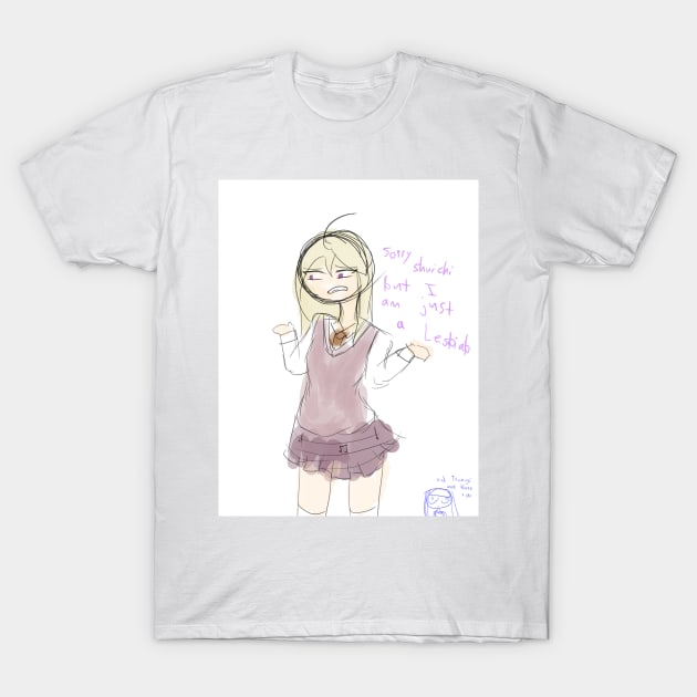 Kaede Is Just A Lesbiab T-Shirt by nhitori